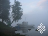 The morning mist. The mist adds charm to any landscape. It made Teletskoye Lake look peaceful.