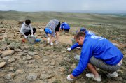 Первые находки археологов экспедиции "Кызыл-Курагино"