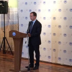 Президент РГО Сергей Шойгу открыл в Москве выставку, посвященную Туве